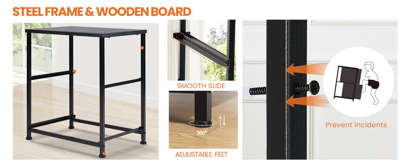 SweetFurniture Nightstand with 2 Fabaric Drawers, Small Dresser, Side Table, End Table, Bedside Table, Night Stands, Small Nightstand, Bedroom Furniture