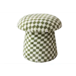 Upholstered Mushroom Stool