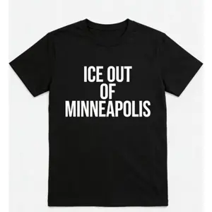 Ice Out From Minneapolis Protest Black T Shirt Statement Shirt Supporting Social Justice Movements