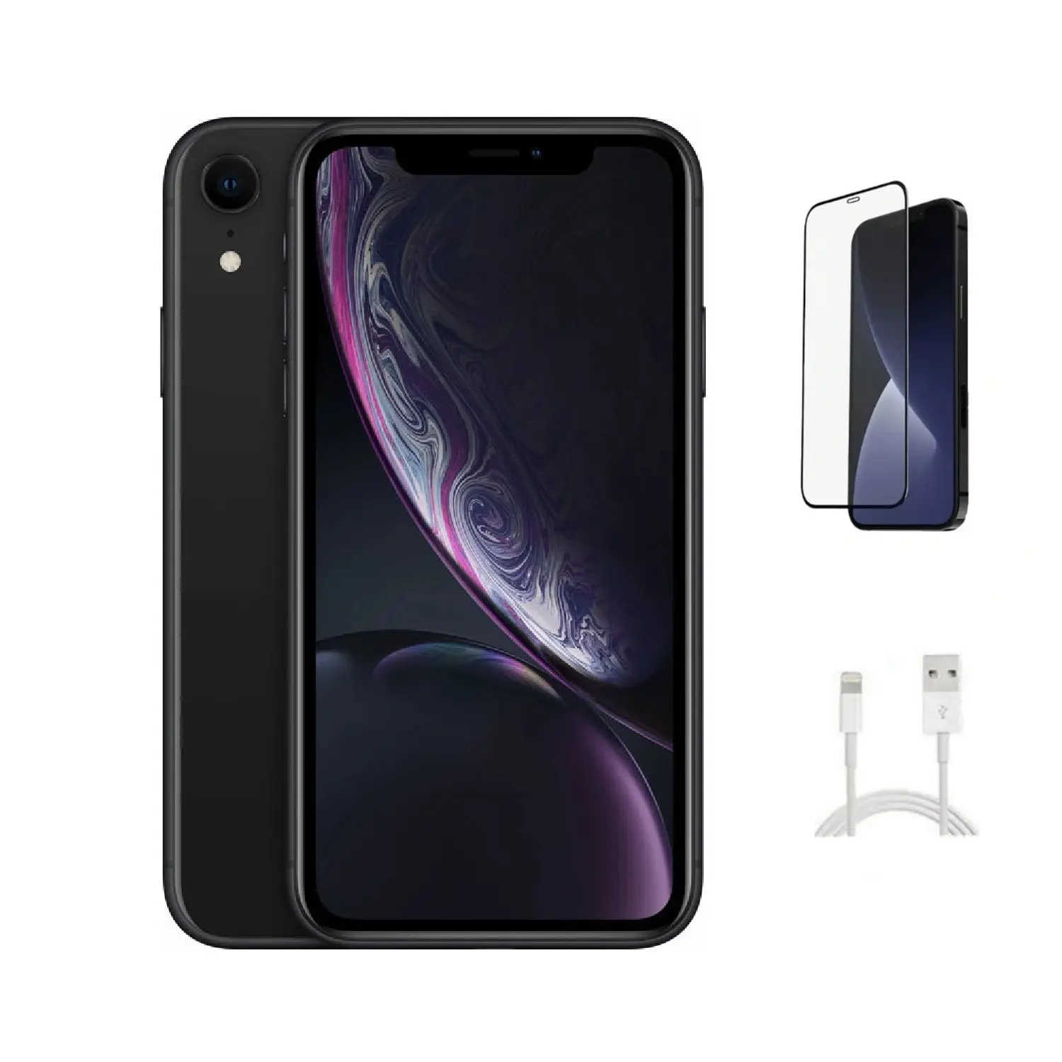 Refurbished Apple iPhone XR (AT&T Locked) A1984 - Acceptable Condition with Pre-Installed Tempered Glass & 1 Year Warranty