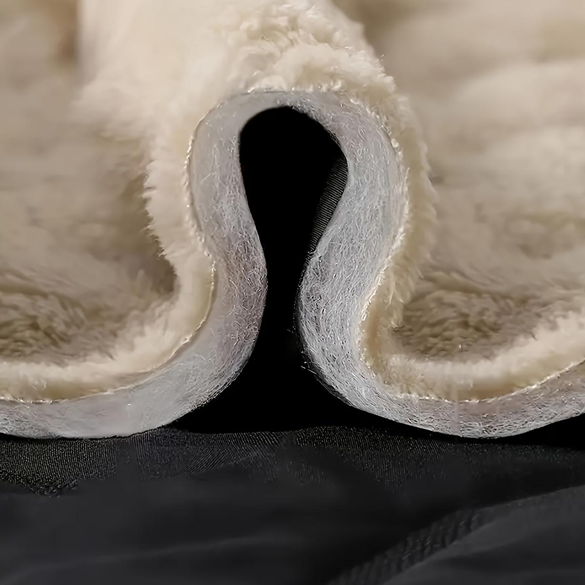 Men's Autumn And Winter Sports Pants Thick Warm Cotton Lined Casual Straight Windproof Warm Trousers,Men's Regular Fit PlainDrawstring Waist Thermal Lined JoggePants, Casual Warm Waterproof ZipperPocket Trousers for Daily Wear, Men'sBottoms for Winter