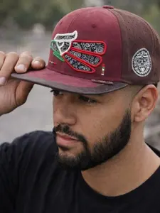 Mexico Aztec Print Eagle Snapback Hat  | Premium 100% Cotton Embroidered Cap | Mexican Colors Streetwear Snapback