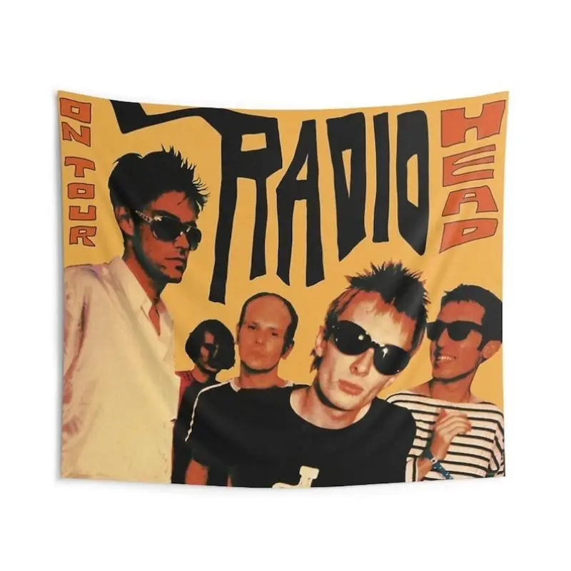 Tapestry Decor Vintage Band On Tour 1994 Indoor Wall Tapestry Tapestries |   Vintage Band On Tour 1994 Tapestry Tapestry Decor Home Decor Supplies