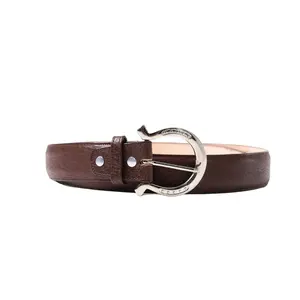 CITY Brown  Belt  - Silver Buckle