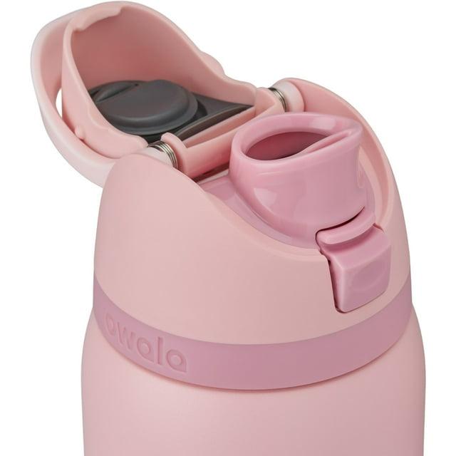 Owala ROSE QUARTZ Special Edition 24/32oz Free Sip Valentines 2026 Water Bottle, Cute FreeSip Water Bottle Insulated Leakproof Stainless Steel Cup for Everyday Use Design Perfect for Teens, Girls, Travel & Work