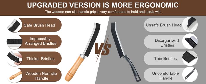 Crevice Cleaning Brush 3 Pcs Cleaning Supplies Hard Bristle Crevice Cleaning Brush Crevice Cleaning Brushes for Household Use Bathroom Tiles Kitchen