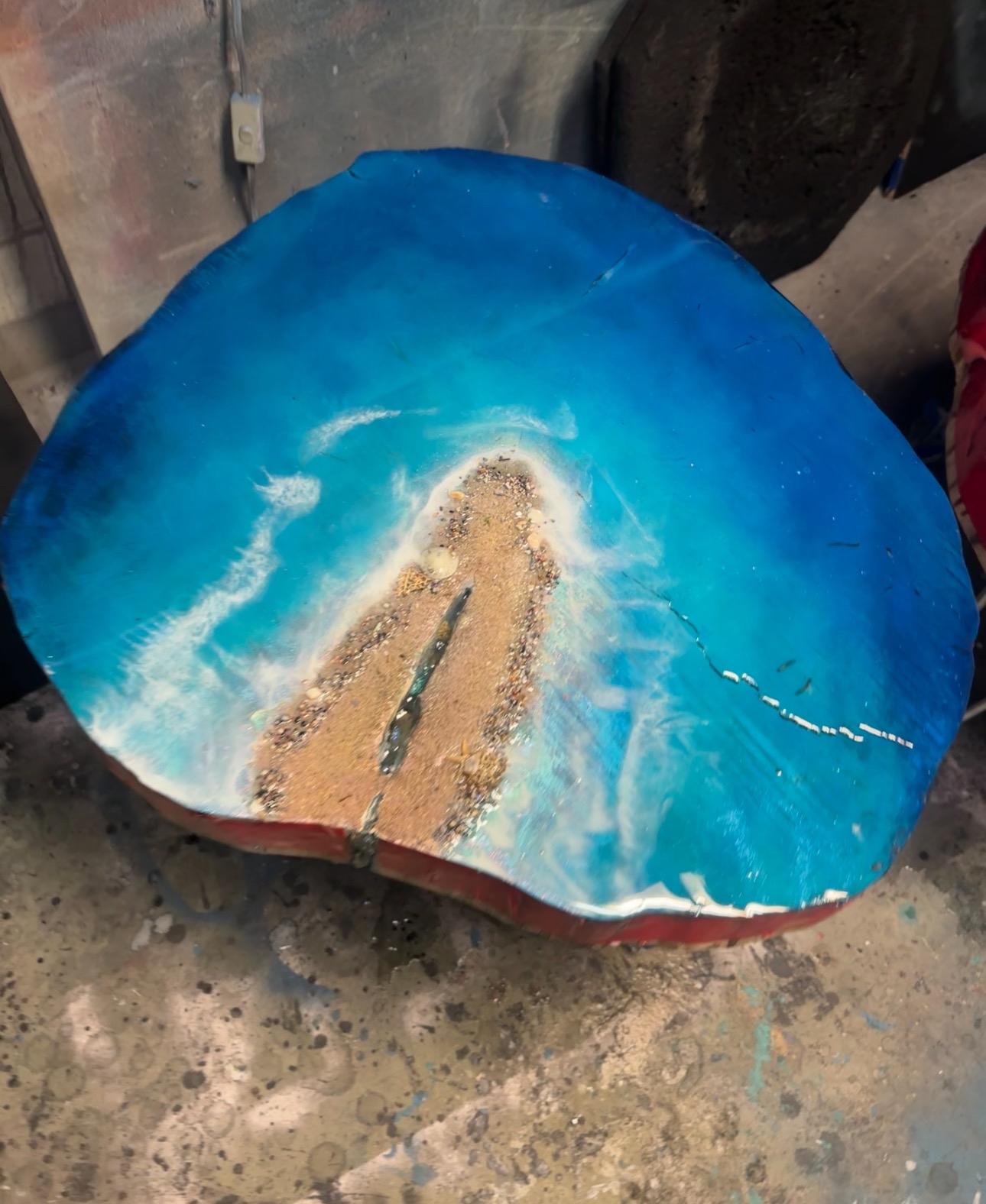 Poseidon’s Wet Dreams Glow in the dark 3D Resin Table