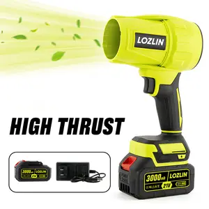 LOZLIN Cordless Leaf Blower Violent Turbo Handheld Snow Blower Lightweight Design for Garden Maintenance & Car Drying with 2600mAh Battery