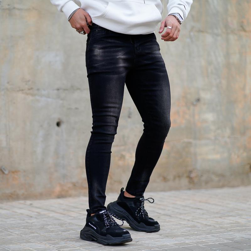 GINGTTO Men's Skinny Jeans Slim Fit Stretch Elastic Waist Jeans Pants