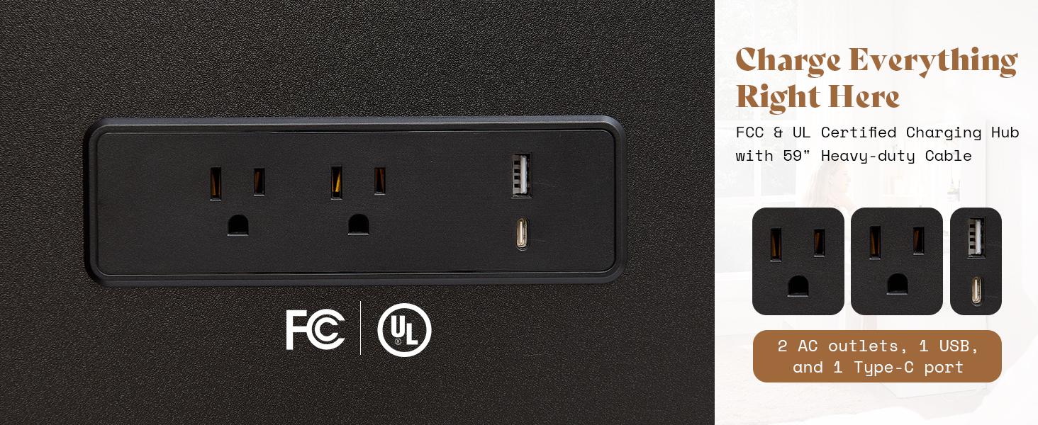 VanAcc 36.2/47.2" Fluted Vanity Desk with Mirror and Adjustable LED Lights, Large 4/7 Drawers Makeup Table with Glass Top and Charging Station for Women and Girls, Bedroom or Dorm