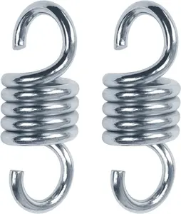 HOMPER 2 Pcs Heavy Duty Hammock Spring,Porch Suspension Extension Hook Swing Hanger, for Boxing Bag, Hanging Chair, Gym, Patio, 1000LBS Capacity