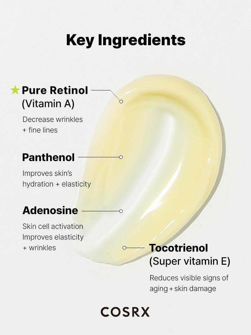 [COSRX Official] The Retinol 0.1 Cream (20ml) | BEGINNER-FRIENDLY RETINOL FOR IRRITANT-FREE WRINKLE CARE,   EYE WRINKLES