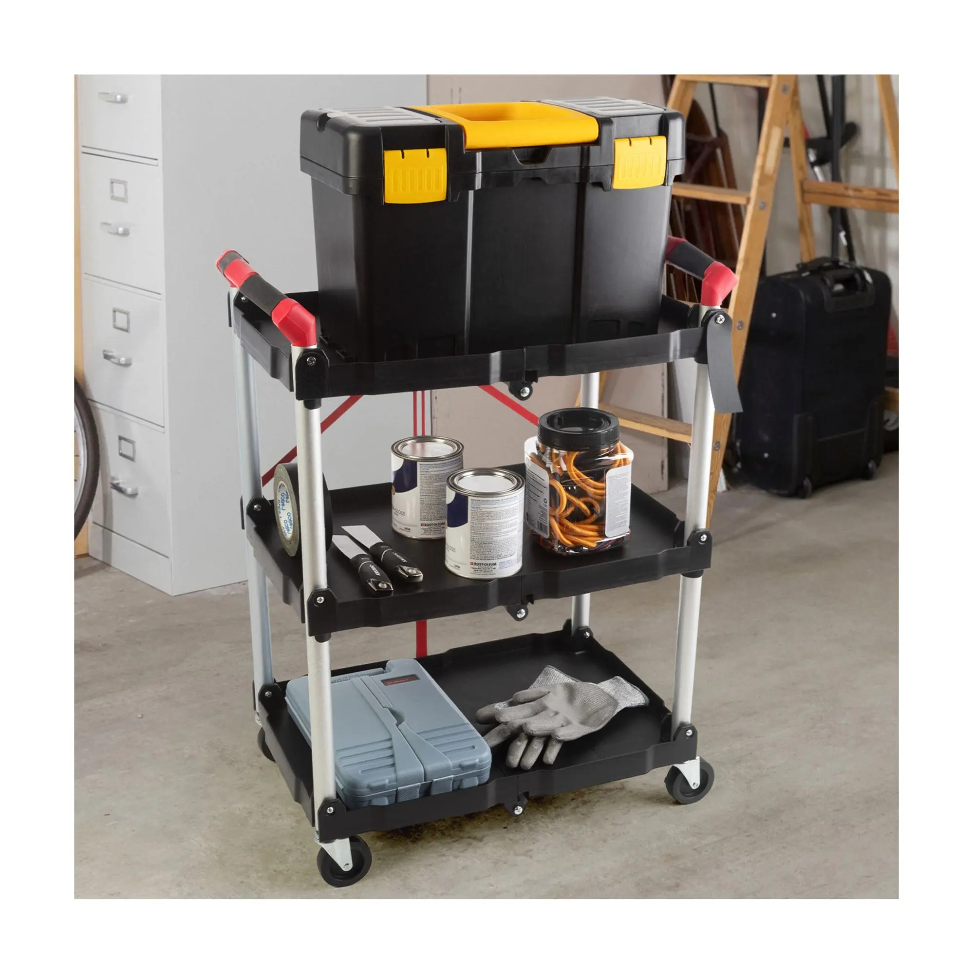 Stalwart Collapsible Cart - Portable and Lightw eight