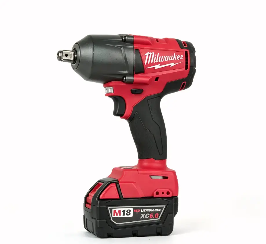 Milwaukee M18 Combo | 900Nm Cordless Tire Inflator Portable Air Compressor, Electric Impact Hammer Drill & Compact Laser-Guided Corded Circular Saw for Auto & Construction Use