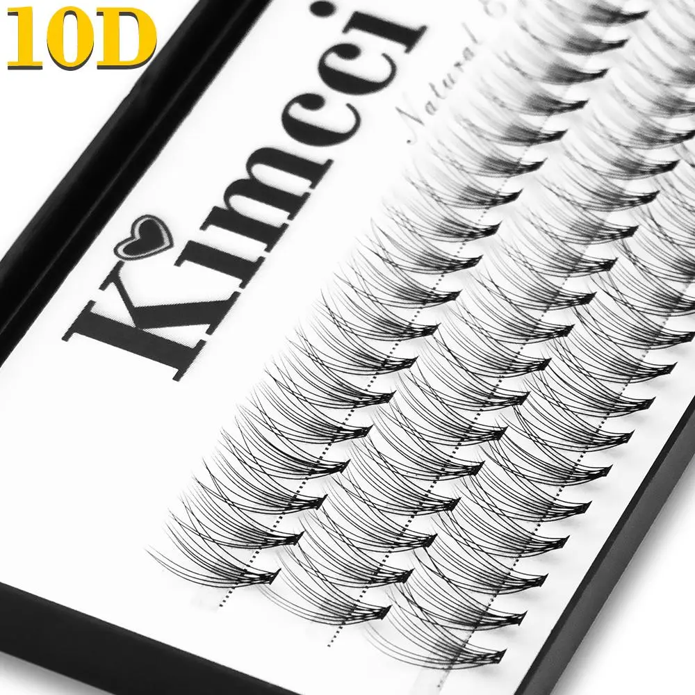 Kimcci 60 bundles / Case Natural False Eyelashes Extension Makeup 10P 3D Russian Individual Eyelashes Extension Mink Eyelashes 2026 New