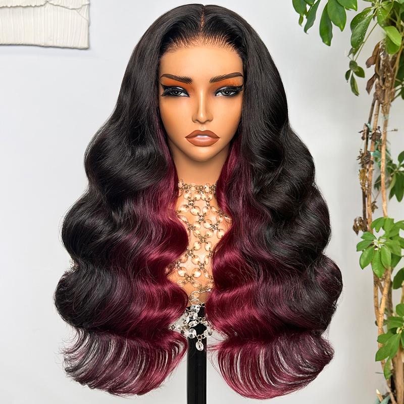 【Blend】TESLAL Wear It and Go Glueless Wig Pre Cut HD Lace 6X6X1 Lace Wig 180% Density Body Wave Adjustable Straps Pre-Plucked Wig Soft And Affordable