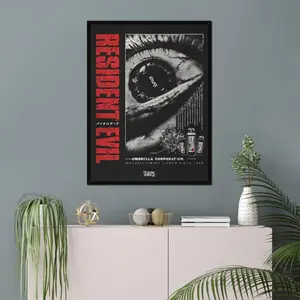 Legendary Raccoon City Leon Kennedy Poster, Resident Evil Umbrella Corporation Survival Horror Artwork Print, Gamer Room Wall Decor