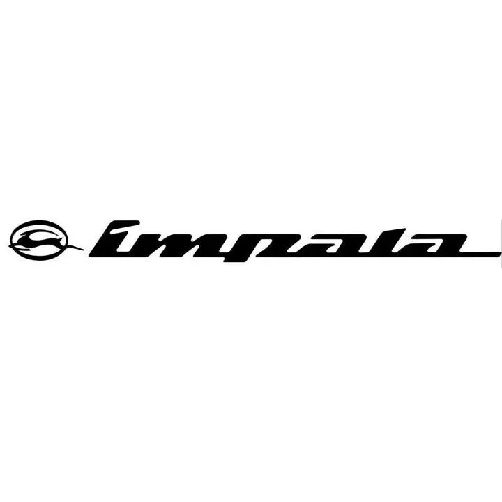 Chevrolet Impala Vinyl Windshield Banners - Easy Install Sticker Decals, Fits 64-96 Models with Chevy SS Fitment, Multiple Colors, Car Exterior Decoration