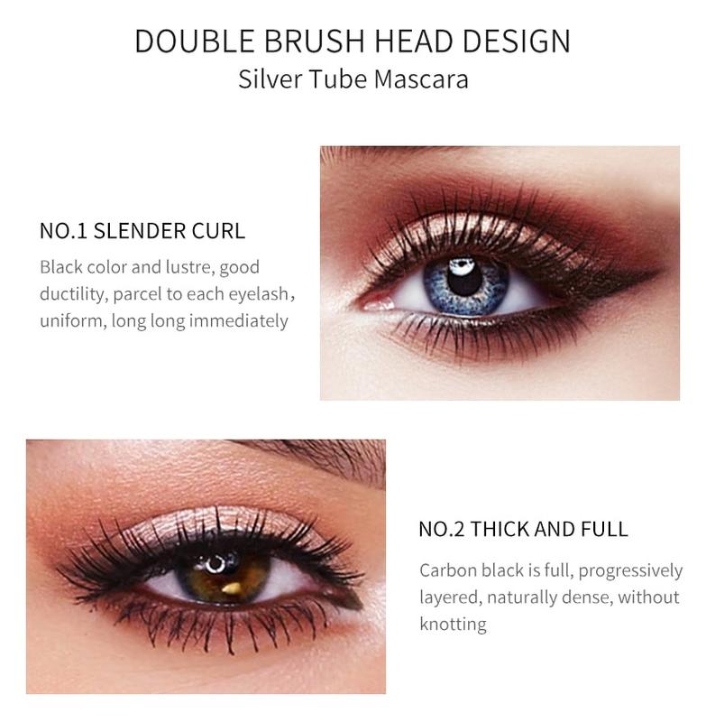 4D Premium Mascara by VIBELY - Easy to Remove by Warm Water, Lengthening,Organic, Vegan & Smudge Proof