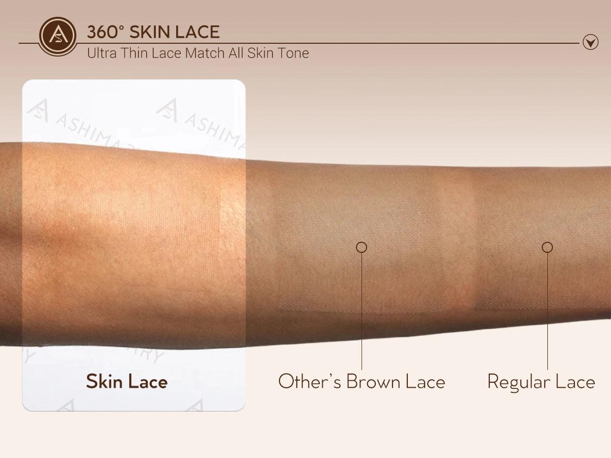 Newborn Hairline Hyperrealism KinKy Edge Hairline Invisi Strap 360 Skin Lace Frontal Kinky Straight Wig Pre-Everything Natural Look Human Hair Wig Comfortable Fit Breathable Feel Quick And Easy Installation SpringStatements