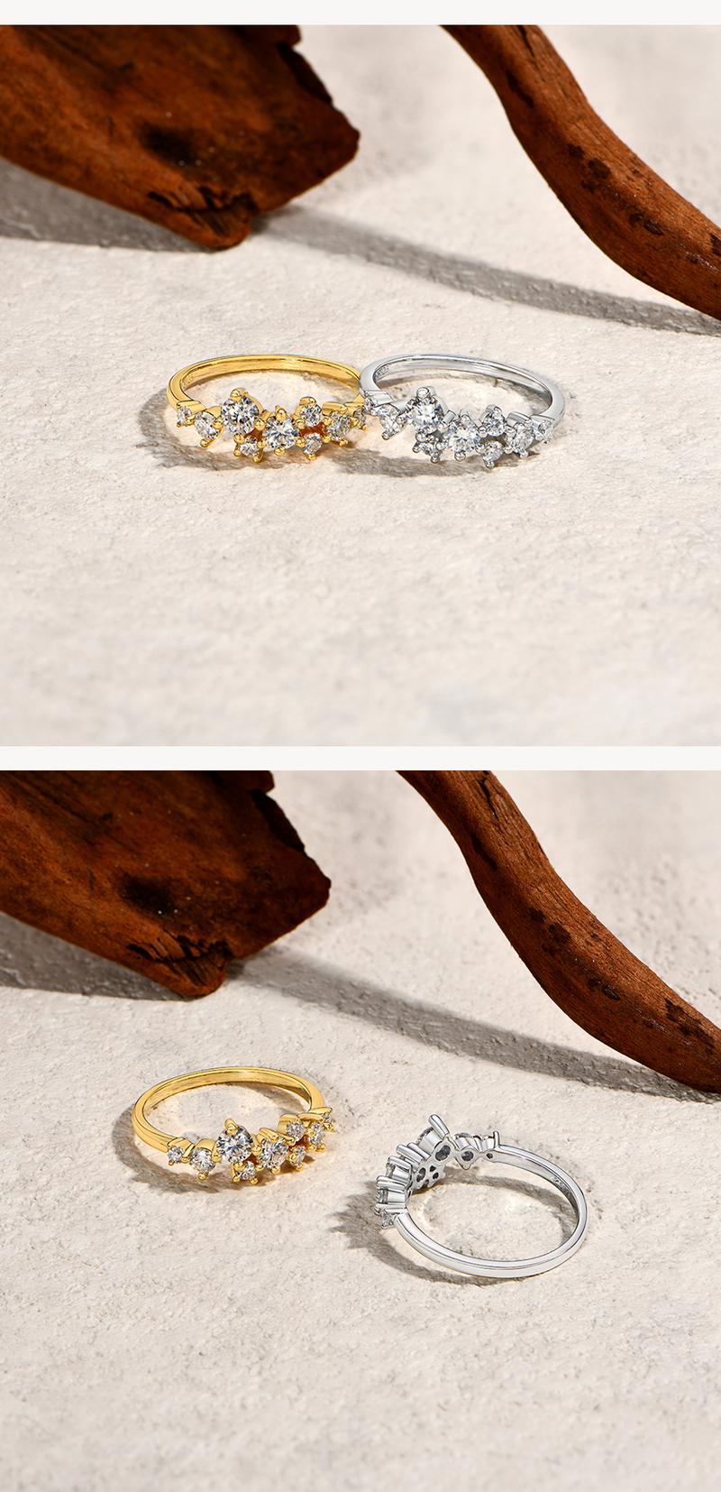 ATTAGEMS Sparkling D Color Lab-Created Moissanite Ring 925 Sterling Silver Casual Design Party Anniversaty Birthday Ring Gift for Women Unisex R304 ATTAGEMS Sparkling D Color Lab-Created Moissanite Ring 925 Sterling Silver Casual Design Party Anniversaty Birthday Ring Gift for Women Unisex R304