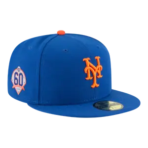 New Era 59Fifty MLB New York Mets 60th Anniversary AC Fitted Hat Blue