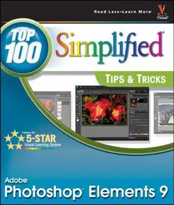 USED-Photoshop Elements 9: Top 100 Simplified Tips and Tricks by Rob Sheppard (Paperback)