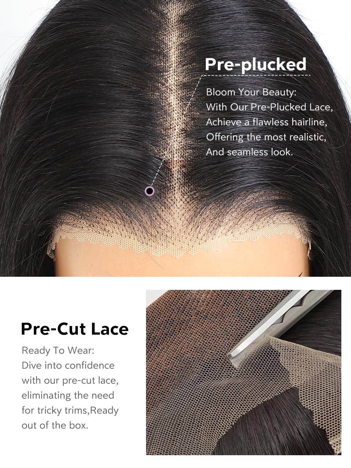 【26“ Only $135】Mamushow 7x6 Glueless Water Wave Wigs 200% Density Human Hair With Drawstring Curly Wave Wigs Closure Wigs Pre Plucked Pre Cut Pre Bleached Wear and Go Wigs Outdoorfun Party Vacation Wigs