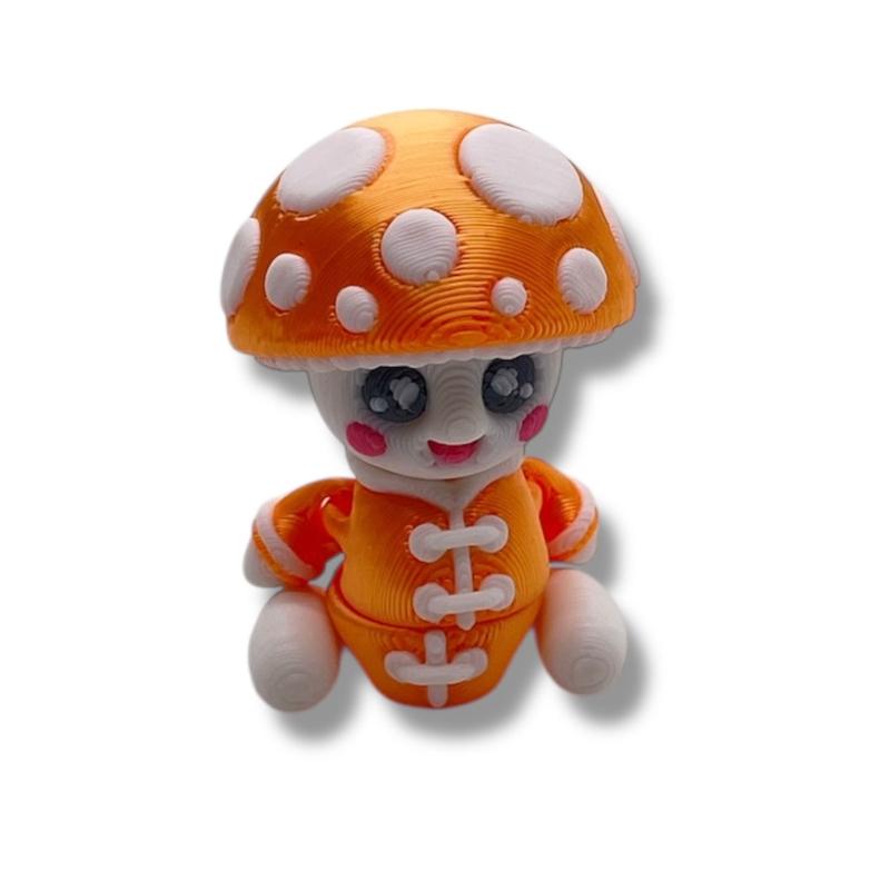 Happy Mushroom Pocket Pal Figures – 2” Tall Collectibles in Every Color!