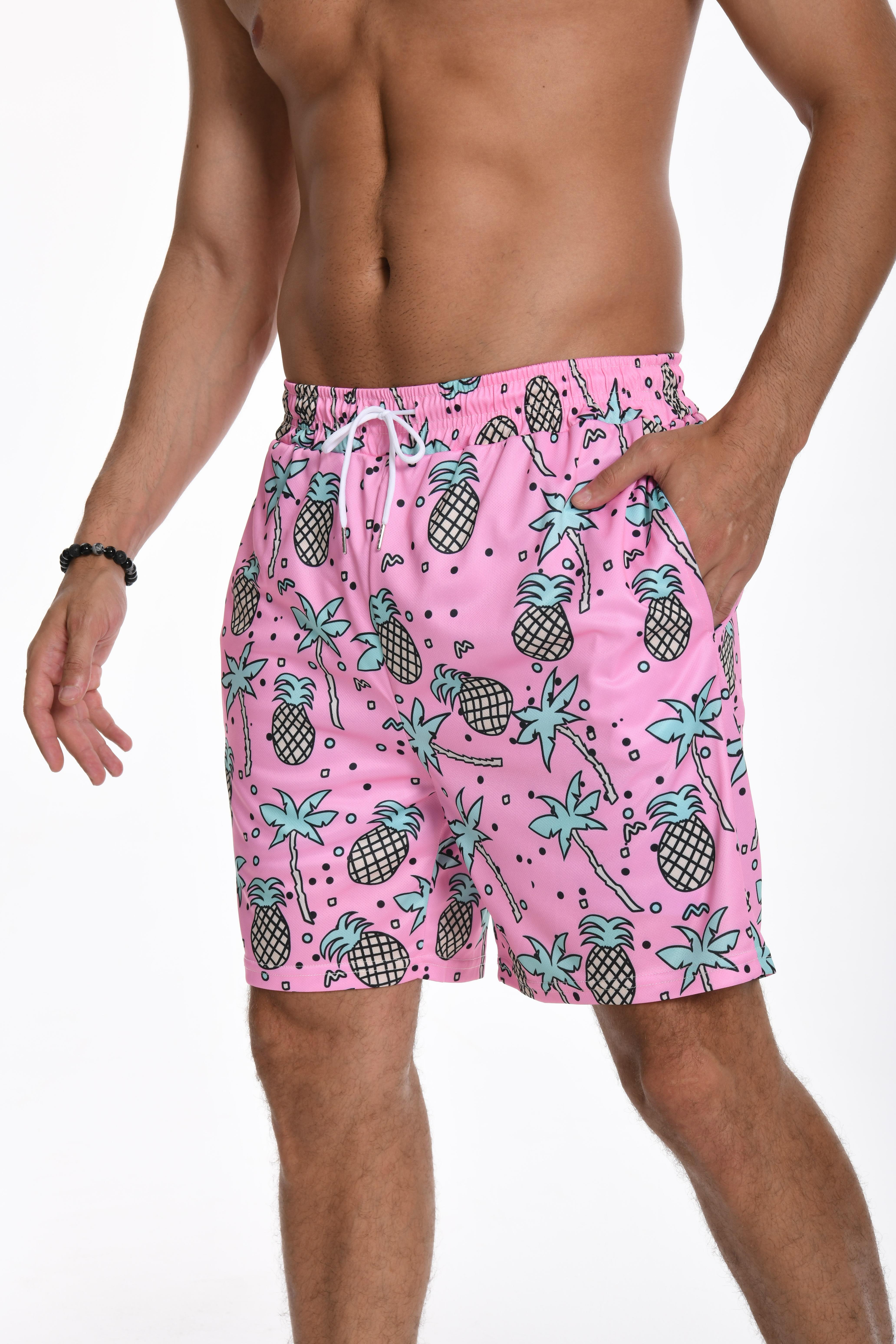 JUNBAOSS Men's Swim Trunks with Compression Stretch Beach Shorts Quick Dry with Pockets No-Chafing Board Shorts, Breathable Fit Hawaii Beach Shorts Swimwear Bathing Suits (SIZE:S-5XL) SpringStatements