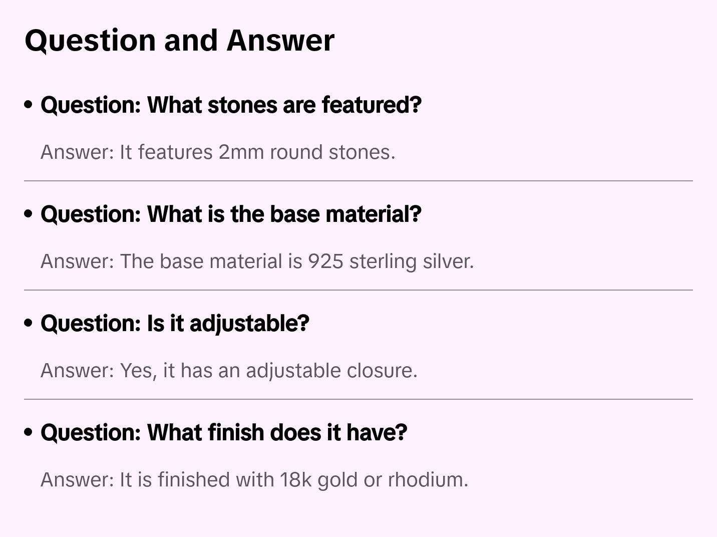 Amira Tennis Bracelet