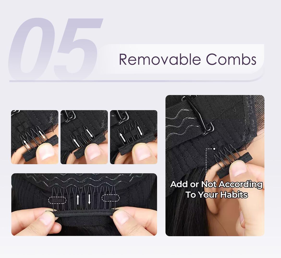 Wavymy 7x5 Bye-Bye Knots Wig Quick Glueless & HD Lace Pre Cut Kinky Straight Invisible Knots With Invisi Drawstring With Baby Hair 250% Density