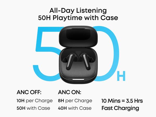 [Live Only] soundcore P31i by Anker, Real-Time Adaptive Noise Cancelling, Hi-Res Sound, 50H Playtime, Wireless Earbuds, Bluetooth Earphones, Spatial Audio, Fast Charging, IP55 #tiktokshopsummersale, True Wireless Earbuds, Active Noise Cancelling