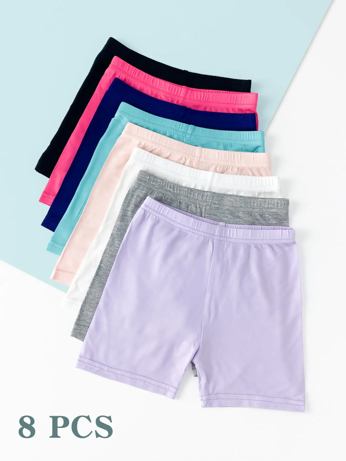 Girls' Bottoms Set, Slim-Fitting Casual Style, Solid Color Design, All-Season Versatile Daily Wear, Bottom Pants