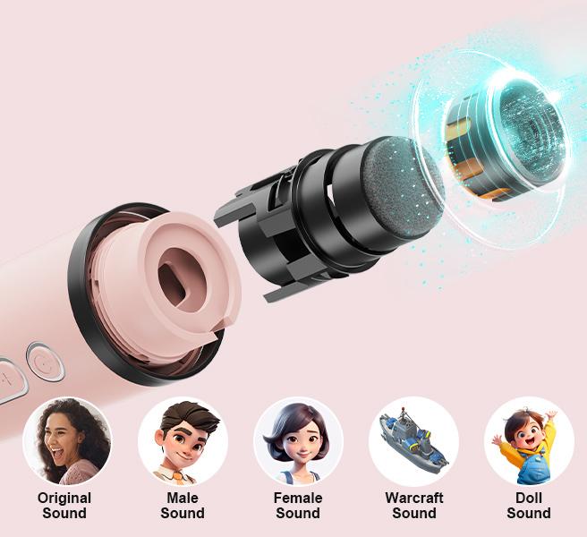 Mini Karaoke Machine with 2 Microphones, Portable Bluetooth Karaoke Machine with Light, Birthday Gifts for Girls Boys Son Daughter Home Party