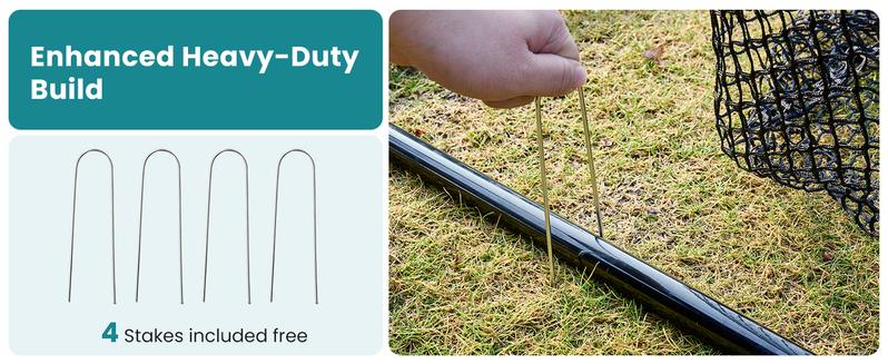 【New】Golf Nets for Backyard, 10x7 ft Golf Practice Net with Frame, Outdoor & Indoor Dual-Use Sturdy for Hitting, Personal Driving Range for Home, Garage and Backyard