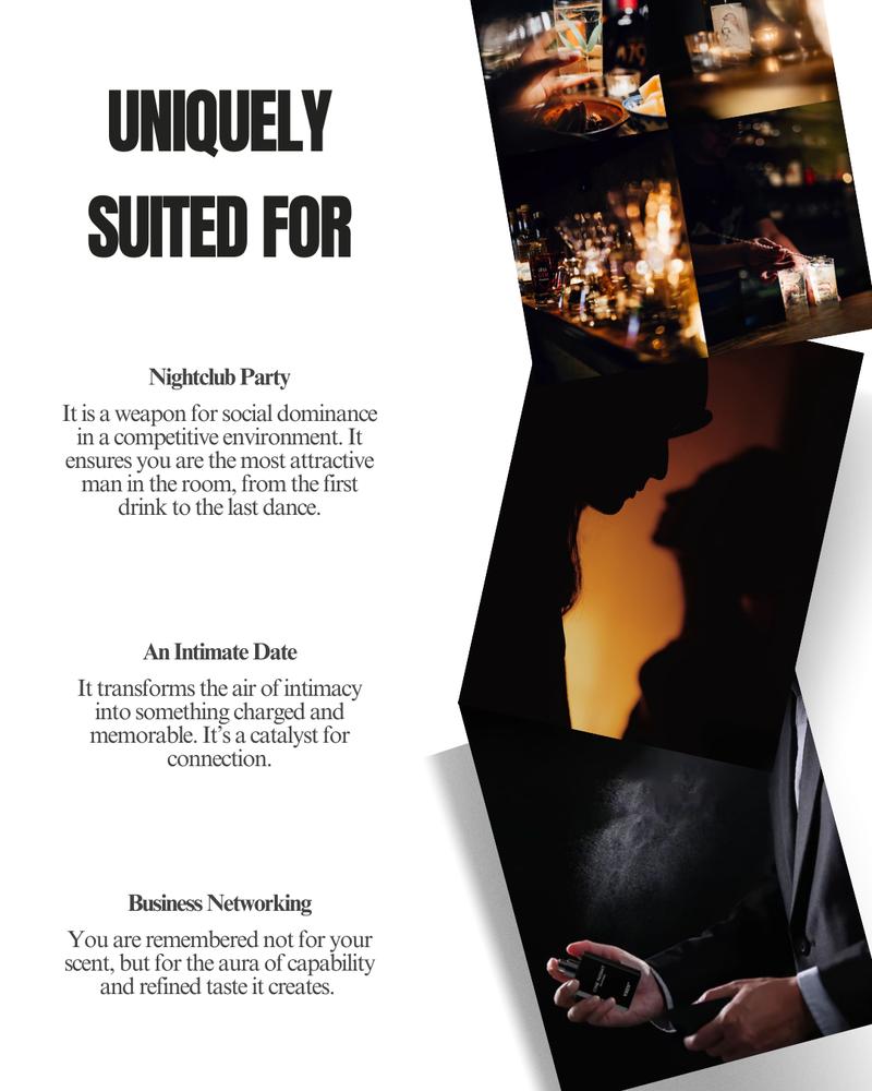 One Night Cologne for Men, Long-Lasting Men's Eau de Parfum 3.4Oz, Captivating & Irresistible Aura Scent for Nightclub, Date Night & Evening Events, Boost Confidence & Attraction