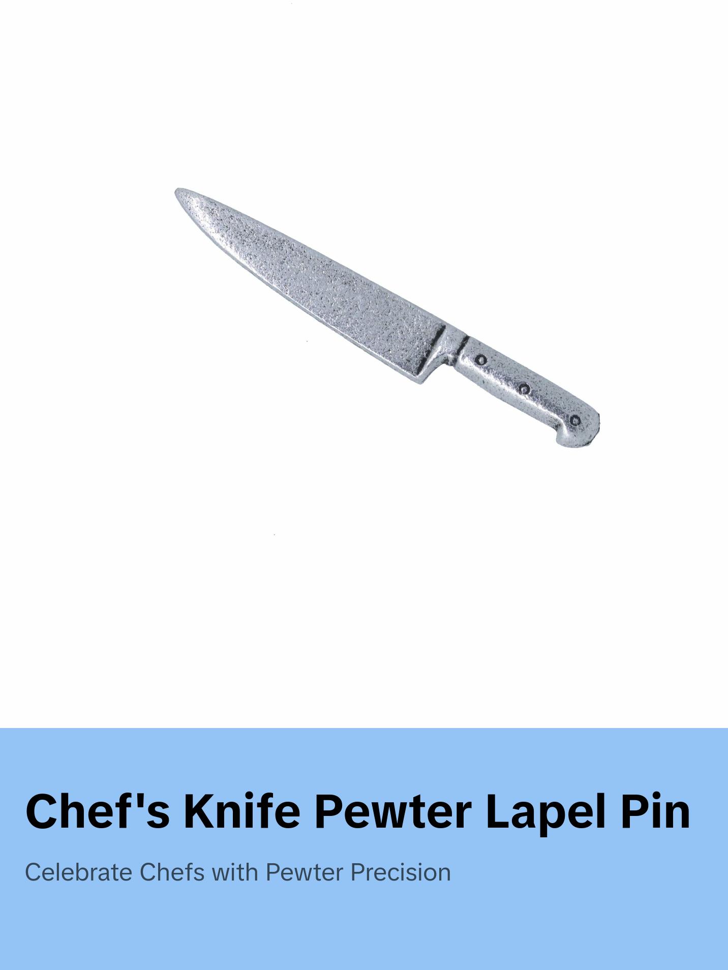 Chef's Knife Lapel Pin
