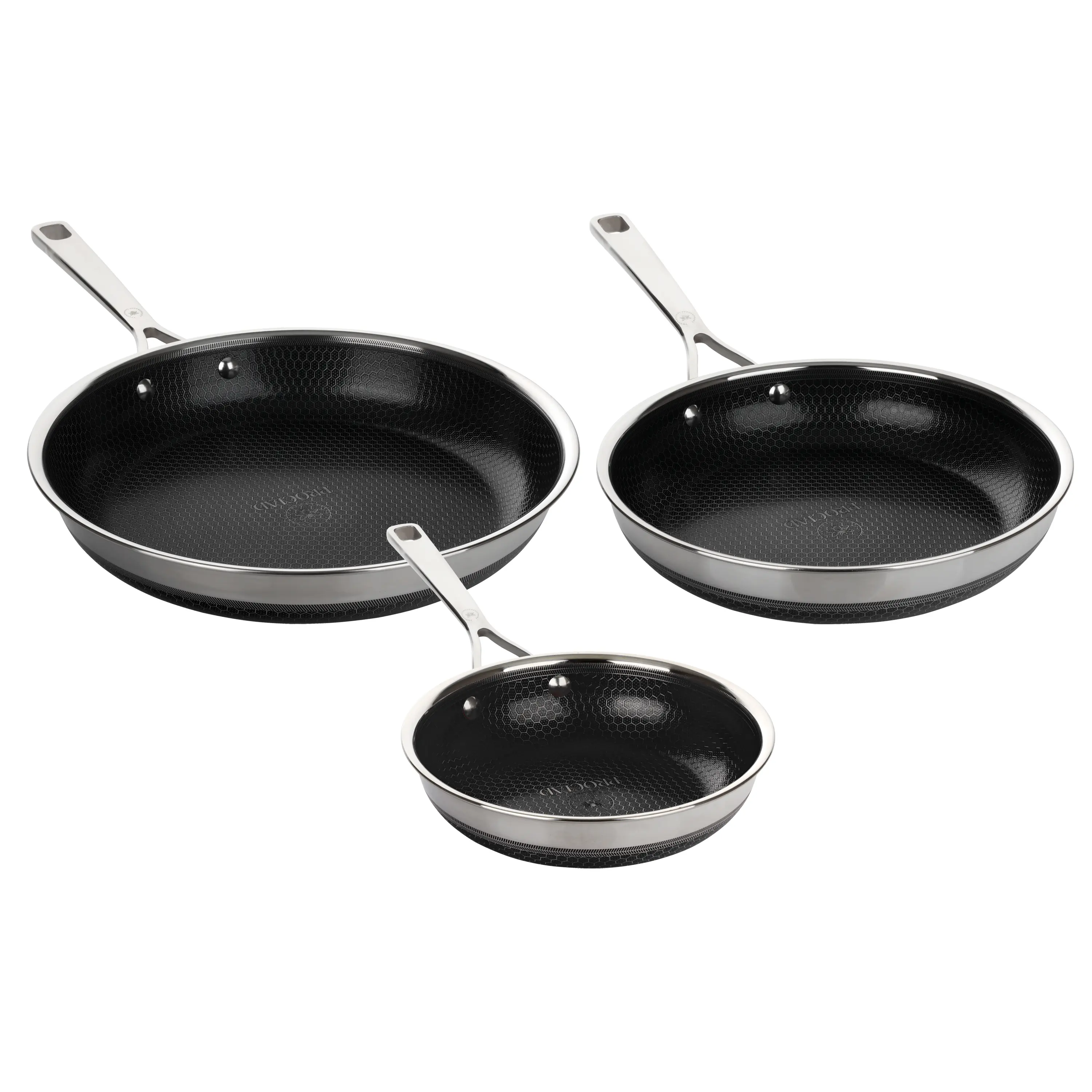 ProClad Hybrid Nonstick Cookware, Clad Stainless Steel Frying Pan & Lid Set for Induction, Gas & Electric, PFAS-Free, Oven Safe, Metal Utensil Safe