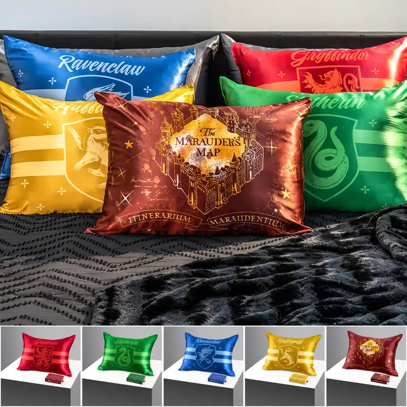 Harry Potter - Blissy Silk Pillowcase - 100% Pure Mulberry Silk - 6A Grade 22-Momme - Zippered