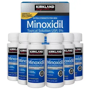 Kirkland Minoxidil 5% for Men & Women Universal Solution for Pattern Baldness & Thinning Liquid Hair Growth Booster| Targets Hair Thinning at the Root, Enhances Hair Density & Supports Healthy Growth