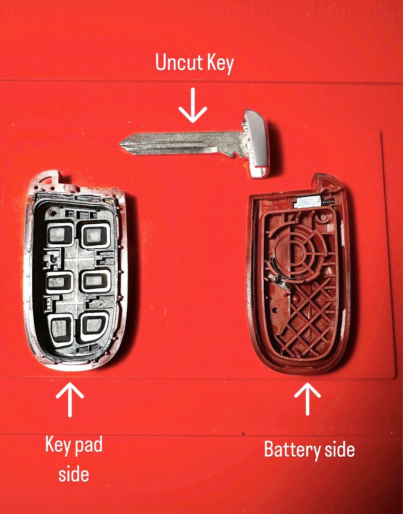 Red SRT Hellcat Key Fob Shell For Redeye Demon Trackhawk R/T 345 HEMI ...
