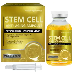Golden Age Face Stem Cell Serum - 35ml(1.2 fl oz) 100% Natural Formula with Hyaluronic Acid, Niacinamide - Reduces Wrinkles, Repairs Skin Barrier, Promotes New Cell Generation