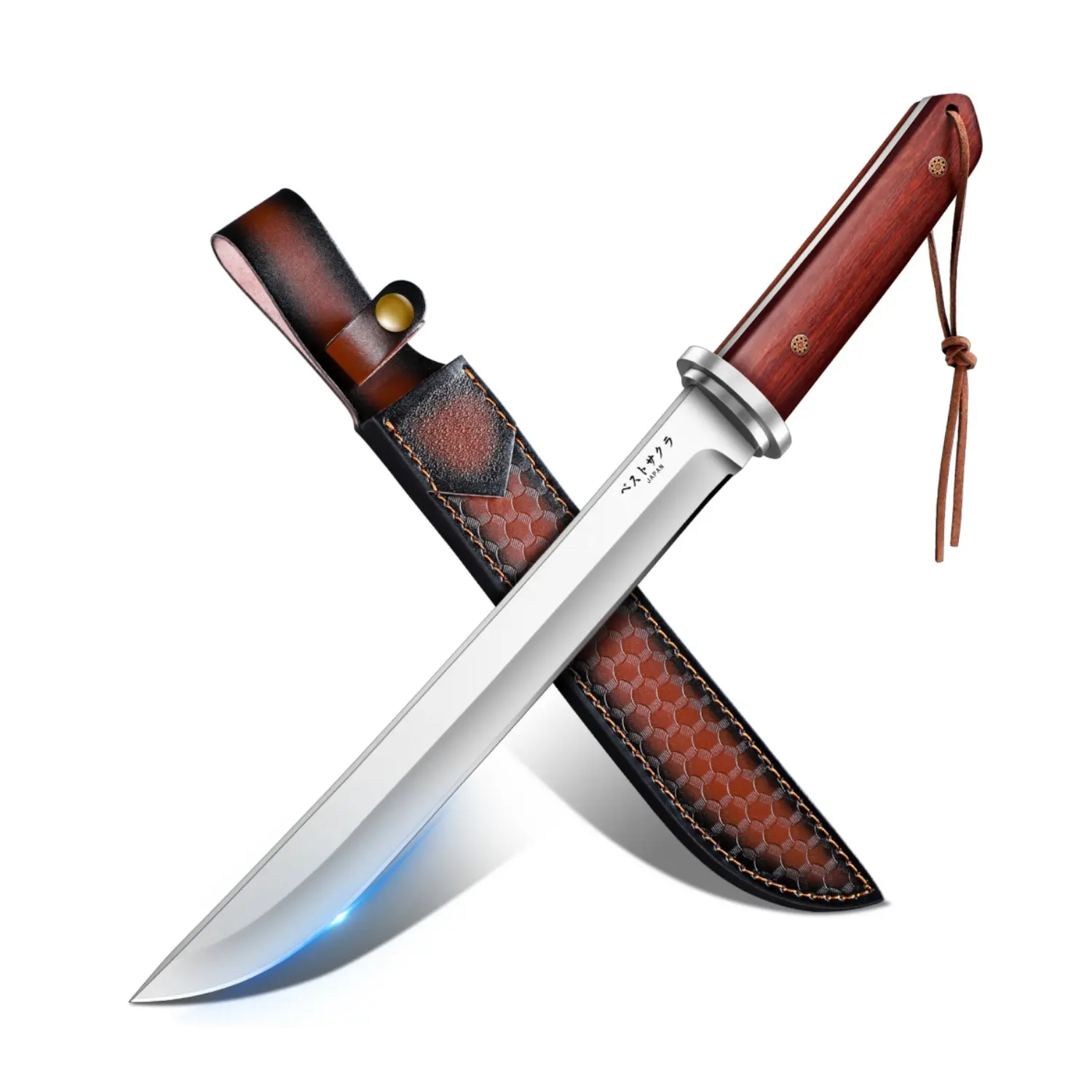 FUSIONKEI Gardening Knife - Full Tang Steel Blade, Secure Grip, Sheath Included, Ideal Festive Gift for Outdoor Camping Enthusiasts