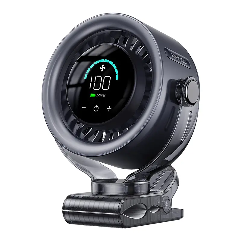 4000mAh Rechargeable Portable Clip on Fan-100-Speed Touch Control, LED Display, 360° Rotate Quiet Turbo Desk Fan, Small Battery Operated USB Fan for Stroller Bed Travel Camping Golf Gym,back to school,back to school haul