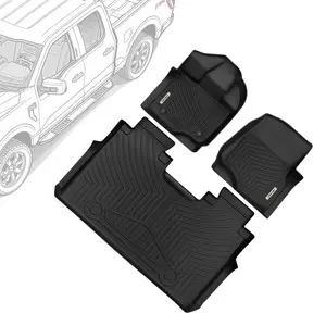 OEDRO TPE Floor Mats Liners for 2015-2024 Ford F-150/ F150 Lightning SuperCrew Cab (Not Fit Rear Seat with Under-Seat Fold Flat Storage)