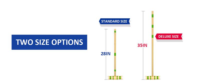 (Summer Turn-Up)Ropoda Six-Player Croquet Set with Wooden Mallets, Colored Balls, 2 Ending Stakes, 9 Steel Wickets & Durable Carrying Bag for Easy Storage, Summer Turn Up & Father's Day Deal