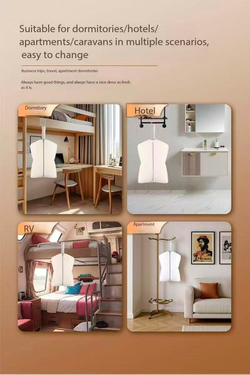 Portable Clothes Dryer Compact 1000w Mini Dryer Machine for Apartment RV Travel with Dry Bag Hook for Light Clothes Underwear