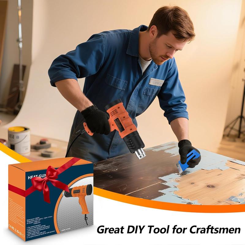 Complete Car Vinyl Wrap Tool Kit | Heat Gun, Squeegee, Cutter | Perfect for Car Wrapping, Window Tinting Kit, Paint Protection Film, and Decals | Ideal for Graphics and Decal Installation, DIY Use