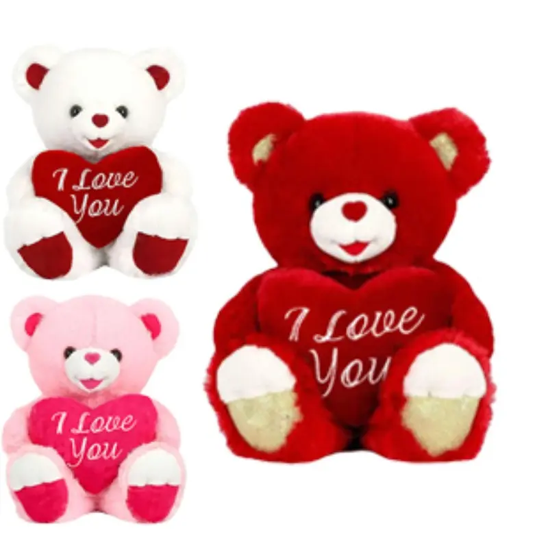 Valentine's Day Plush Decorative Figurine, Soft Teddy Bear Stuffed Animal, Stuffed Bears, Perfect Soft Cuddly Gift for Valentine's Day, Cozy Pillow Material, Stuffed Animal Gifts